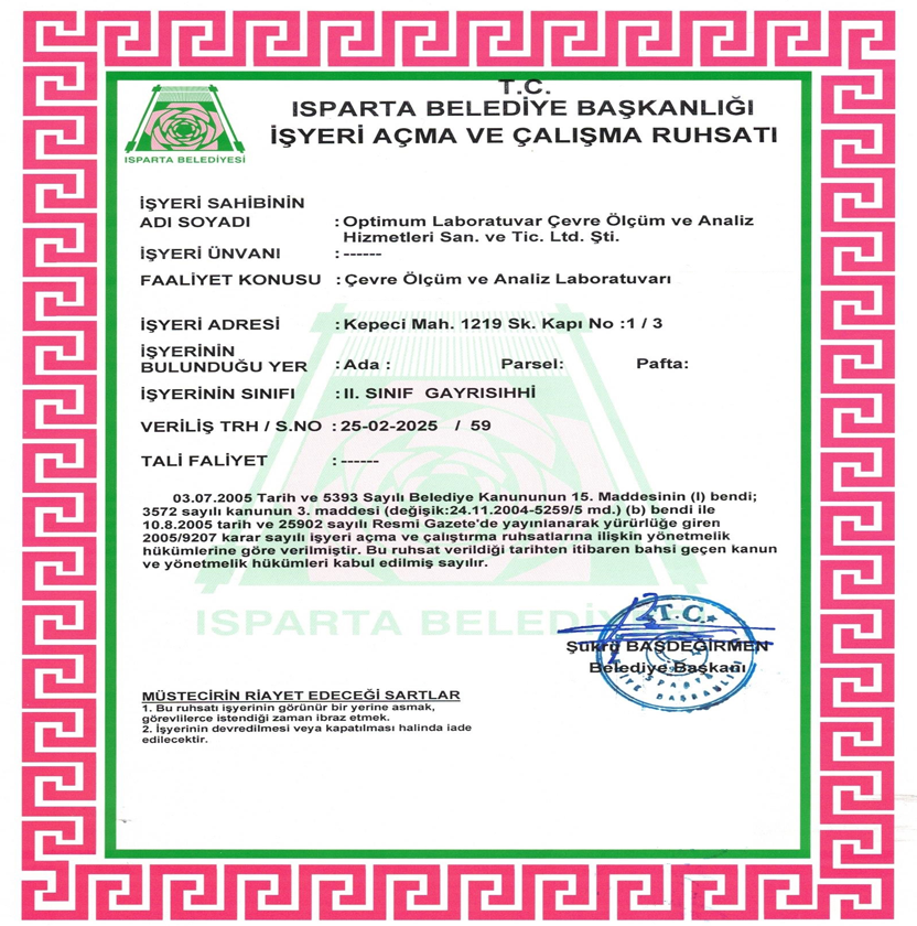 iş Yeri Açma Ruhsatı